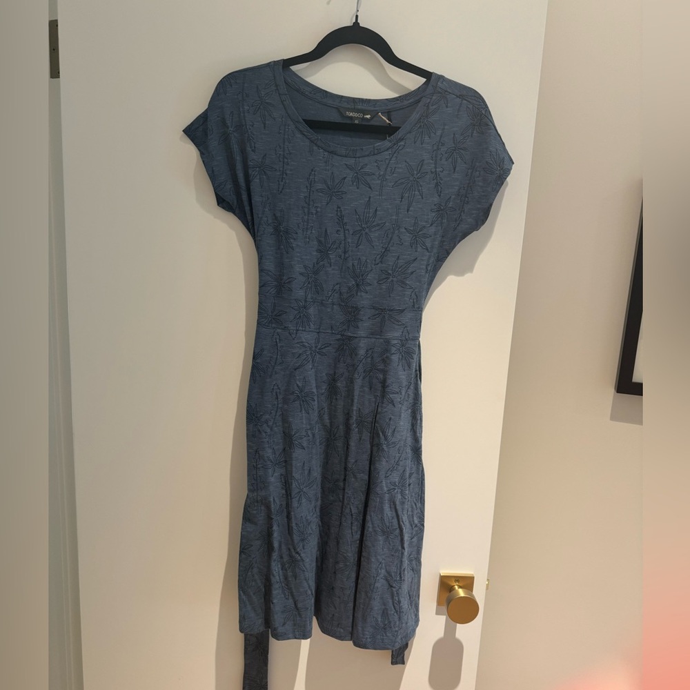 NWT Toad&Co dress, grey blue, size XS